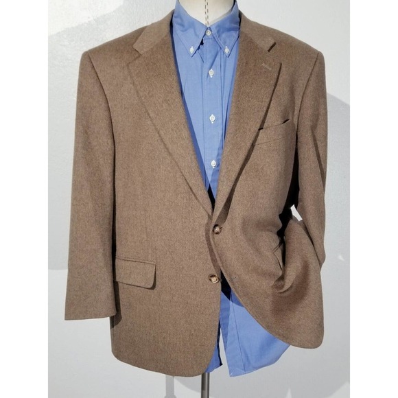 Coconut Grove 46R Marled Brown Pure CAMEL HAIR Tweed Blazer Jacket Sport Coat - Picture 1 of 6